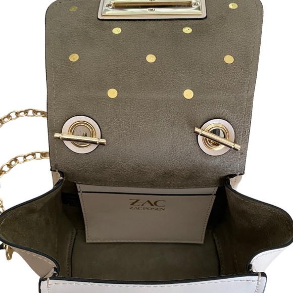 💐11 x HOST PICK💐 NWT ZAC Zac Posen Leather Eartha Mini Chain Crossbody - Picture 7 of 12